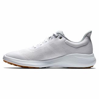 Men's Footjoy Flex Spikeless Golf Shoes White NZ-309081